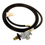GasRite 3m LPG gas Hose & Regulator with POL connector and 3/8" SAE Female Cone Fitting - BBQ-GR3000