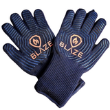 Blaze Heat Gloves rated at 500c - Heat Resistant BBQ Gloves - BLAZE