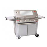 Signature 3000S Stainless Steel 4 Burner BBQ & Trolley w/ Cast Iron Burners & Grills