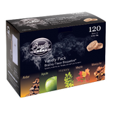 Bradley 120 Variety Pack (24 ea Apple, Alder, Mesquite, Hickory, and Maple Bisquettes) - BT5FV120