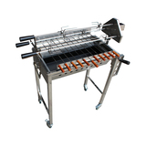 Cyprus Grill NEW with height adjustment Stainless Steel BBQ Spit Rotisserie - CG-0707C