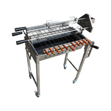 Cyprus Grill NEW with height adjustment Stainless Steel BBQ Spit Rotisserie