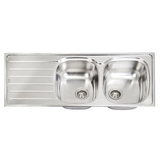 Artusi Double Bowl Sink With Drainer - DEVON