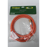 Outdoor Connection Low Pressure Gas Hose 1200mm Length with 3/8 BSPM x 3/8 SAEF - GH.49