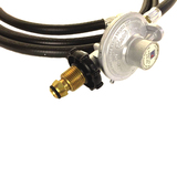 3m LPG Hose & Regulator with POL connector and 3/8" SAE Female Cone Fitting & 1/4" Adapter - LPH-3038
