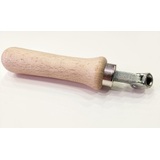 Height Adjuster Nut (Silver) with Wooden Handle (Suits Cyprus Grill Modern) - LSWH-006