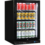 Schmick Quiet Running Front Venting Under Bench Glass Door Bar Fridge Model SK116R-B