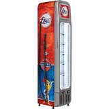 Schmick Esso Fuel Pump Skinny Glass Door Upright Cool Retro Bar Fridge - SK135-FP-ESSO