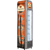 Schmick Hancock Fuel Pump Skinny Glass Door Upright Cool Retro Bar Fridge - SK135-FP-HANCOCK