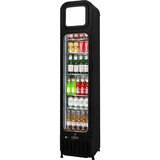 Schmick Glass Door Skinny Tall Upright Display Bar Fridge - 135 Litre - SK135L-B