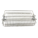 Cyprus Grill Stainless Steel Rotisserie Spit Basket 35cm x 19cm x 5.5cm - SSBB-3519