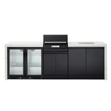 Crossray eXtreme Electric Outdoor Kitchen w/ double fridge & sink - TCEK-06