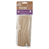 Eco Soulife Wooden Cutlery Knives - 20pc