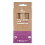 Eco Soulife Wooden Straws - 100pc