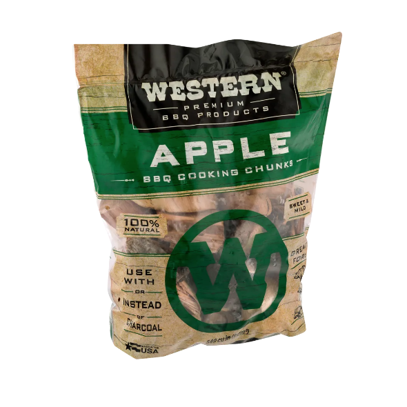Western Apple Smoking Wood Chunks - Made in the USA - 28084