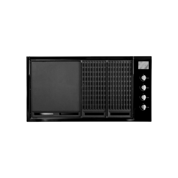 Artusi 104cm 4 Burner Built-In LPG Black Gloss BBQ - ABBQ1B