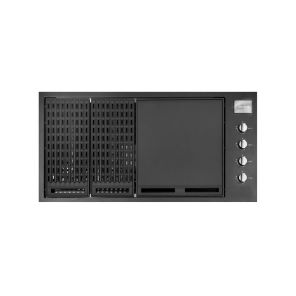 Artusi 104cm Built-In Gas BBQ Matt Black - ABBQ1MB