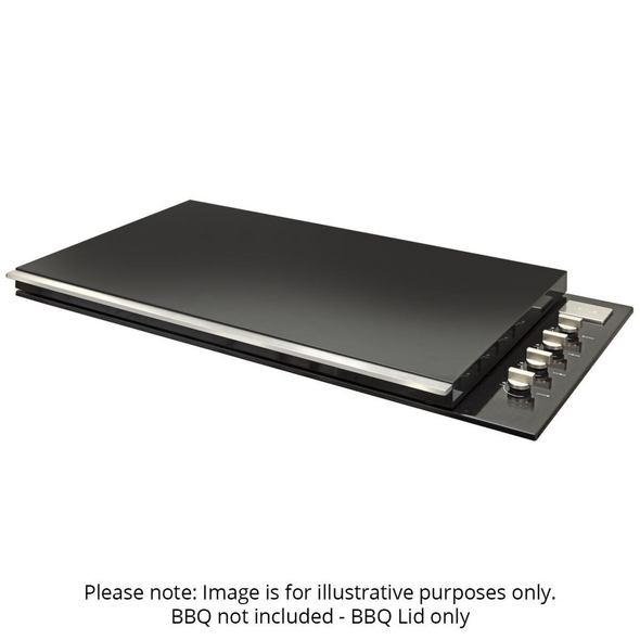 Artusi BBQ Flat Lid Matte Black - ABFLATMB