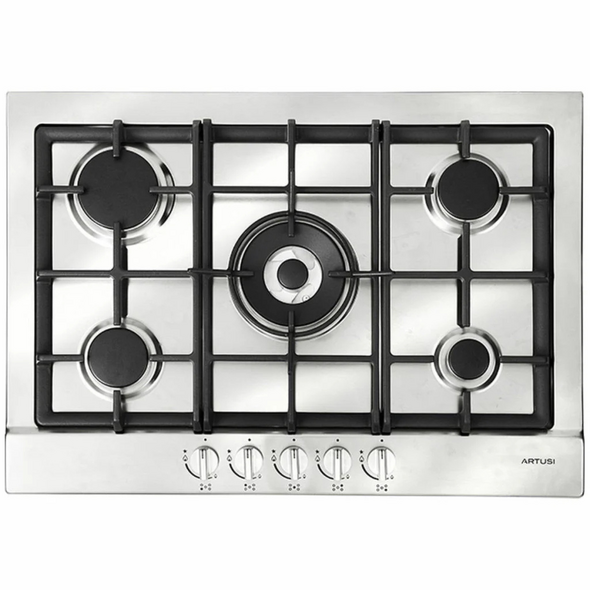 Artusi 72cm Maximus Series Natural Gas Cooktop - AGH71XFFD