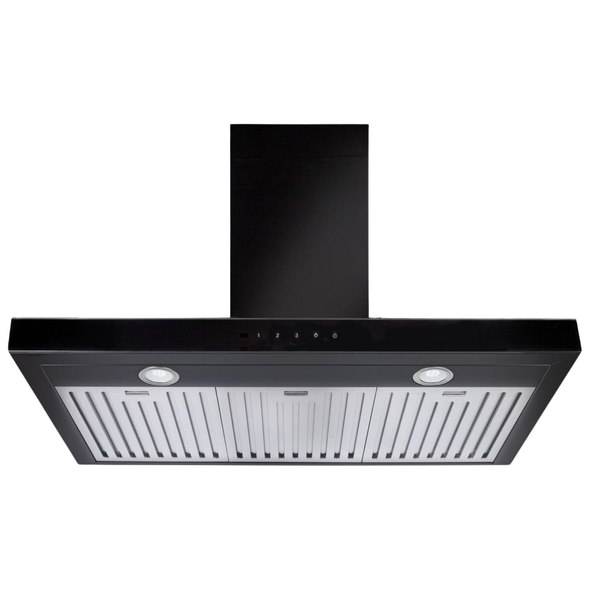 Artusi 90cm T Shape Canopy Rangehood Matte Black - ATH901MB