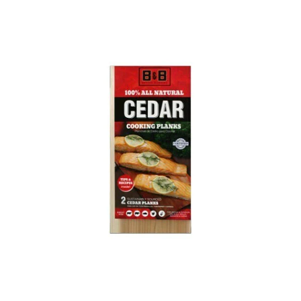 B&B Cedar Grilling Planks - B00138