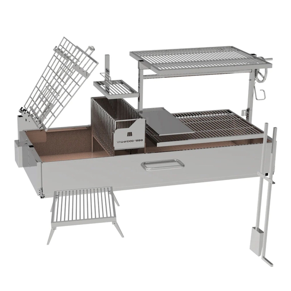 Argentine Santa Maria Charcoal & Woodfired Gaucho Grill - BBQ28SS