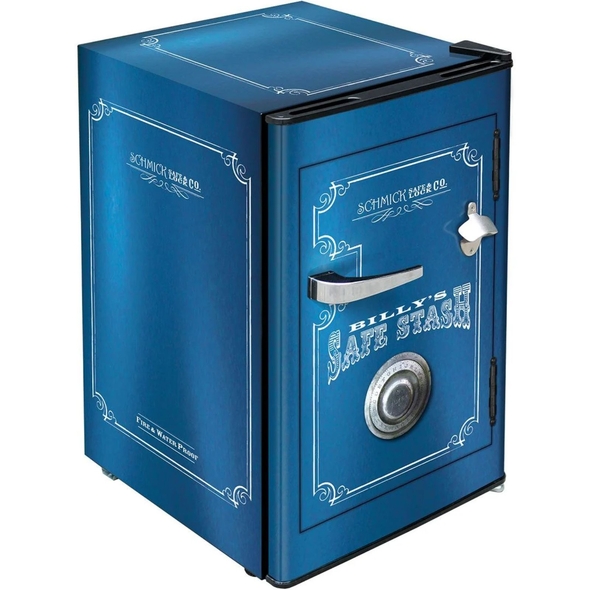 Retro Safe Design Mini Bar Fridge 70 Litre Schmick Brand With Opener - BC70B-SAFELB