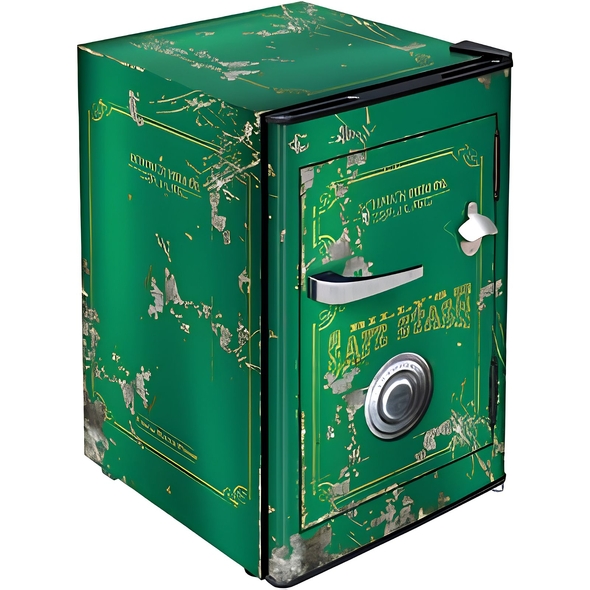 Retro Safe Design Mini Bar Fridge 70 Litre Schmick Brand With Opener - BC70B-SAFELG