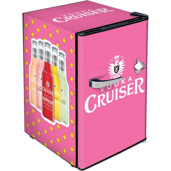 Vodka Cruiser Official Designed Mini Bar Fridge 70 Litre Schmick Brand With Opener - BC70B-VC  