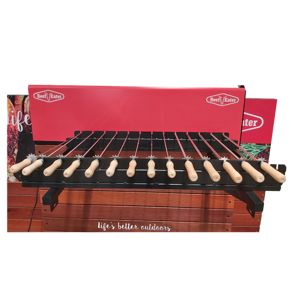 Cyprus Grill Chain driven rotisserie set to suit 5brn BBQ (5 large and 9 small skewers) - BCDR5L9S