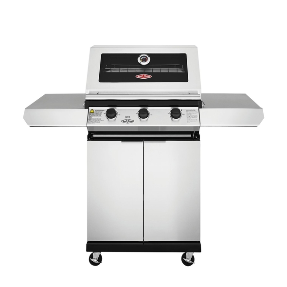 1200 Series 3 burner BBQ & Trolley, Stainless Steel - BMG1230SB
