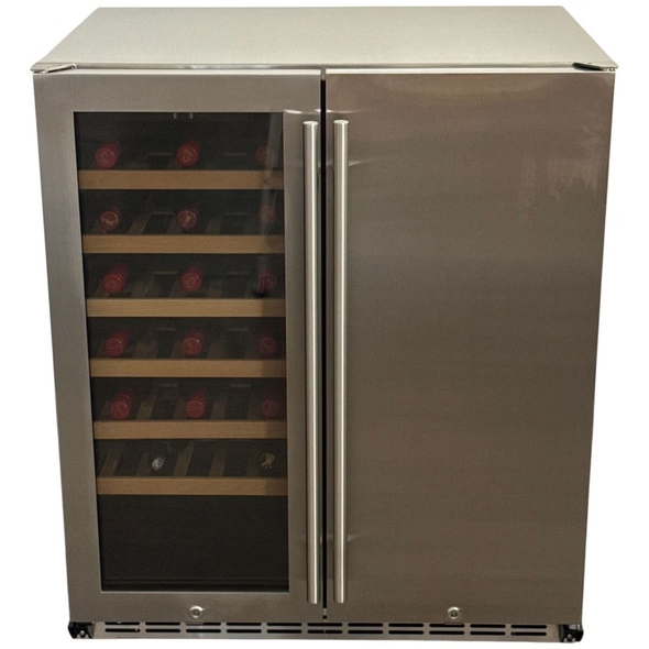Bossworx Beer and Wine Dual Zone Alfresco Refrigerator - BOS180W2D