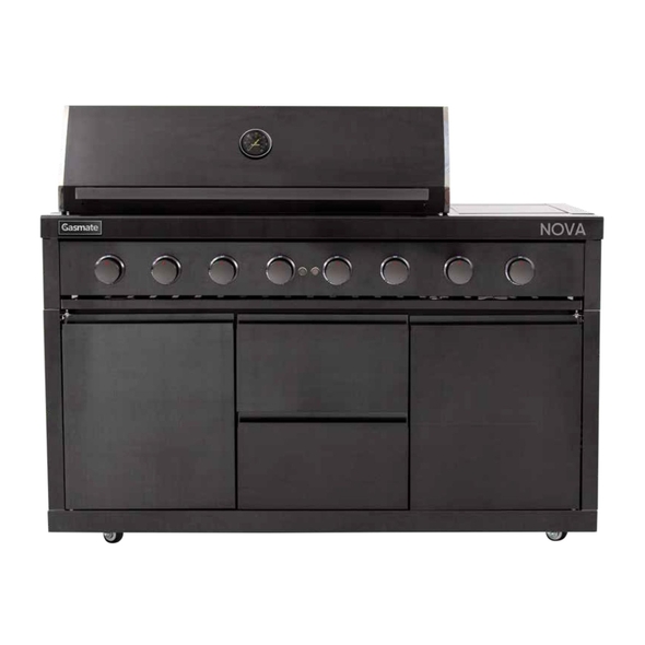 Gasmate NOVA MK2 Graphite 6 Burner BBQ - LPG