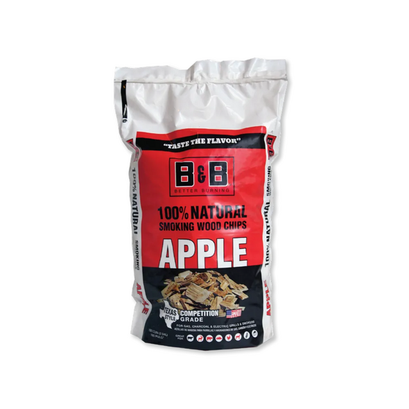 B&B Apple Smoking Wood Chips (180cu.in/750g) - C00125-T