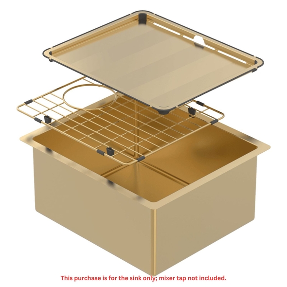 Abey Piazza Square Bowl Sink - CR340G