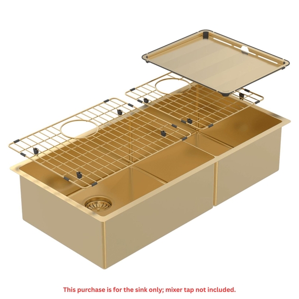 Piazza One & 3/4 Square Bowl Eureka Gold - CR500DG
