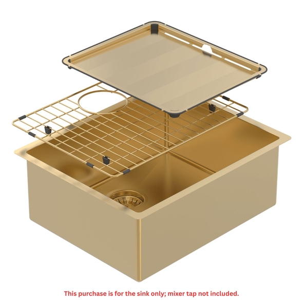Piazza Single Bowl Gold - CR500G