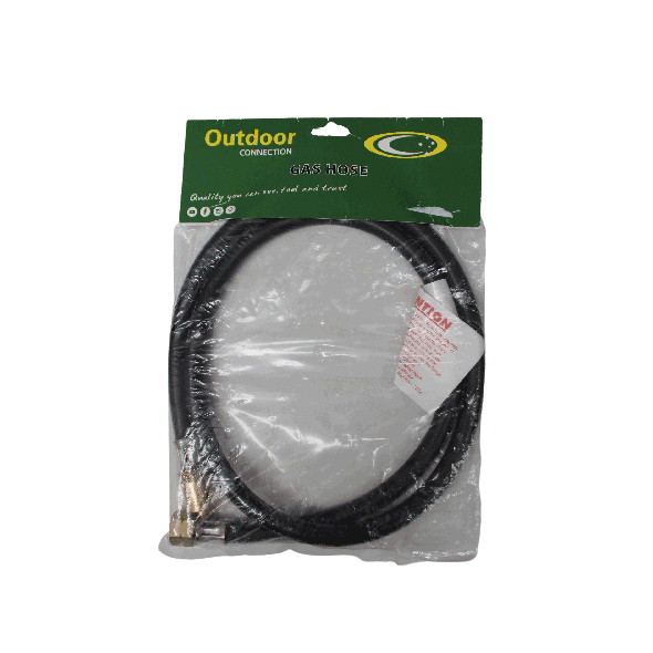 Outdoor Connection 1200mm H/P Gas Hose 3/8 LH x Coarse Thread - GHS.05