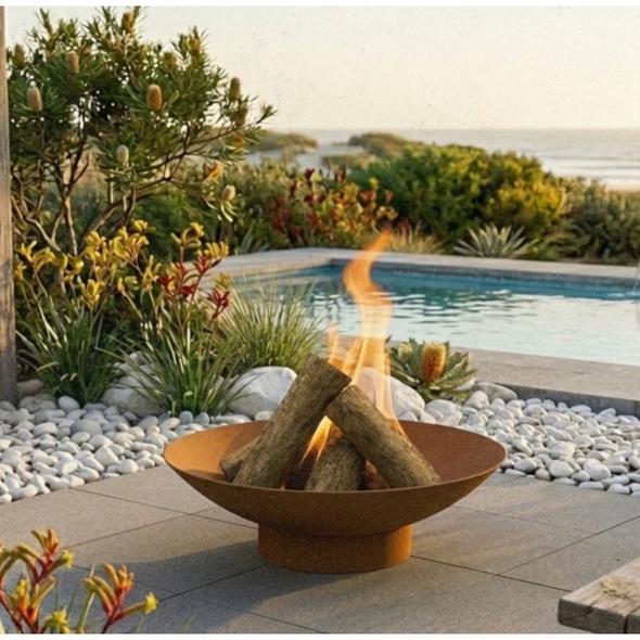 Hark Finn 100 Corten Steel Fire Pit - HK0824
