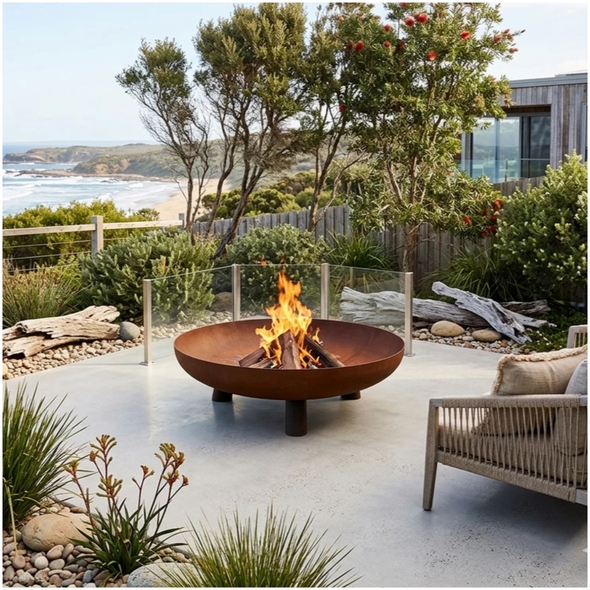 Hark Byron 80 Corten Steel Fire Pit - HK0825