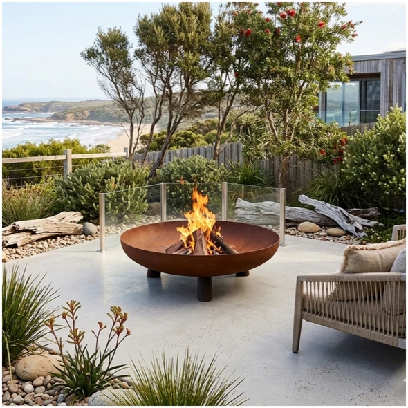 Hark Byron 100 Corten Steel Fire Pit - HK0826