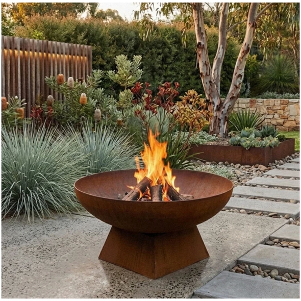 Hark Arlo 80 Corten Steel Fire Pit - HK0827