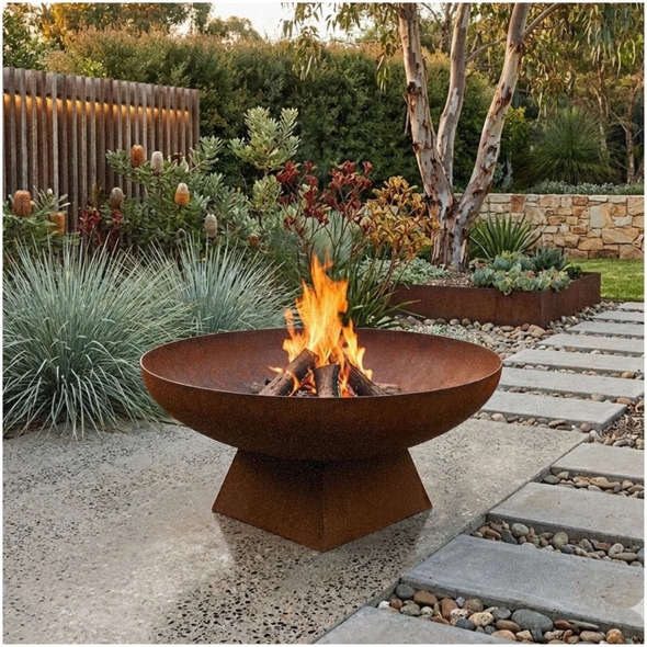 Hark Arlo 100 Corten Steel Fire Pit - HK0828