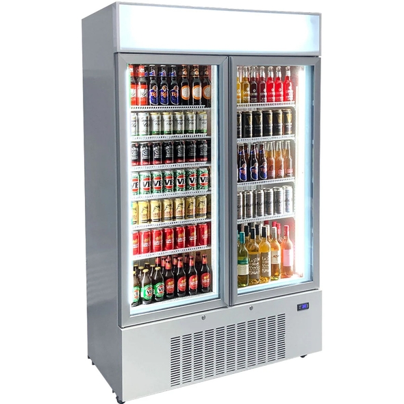 Schmick Upright 2 Door Commercial Glass Door Refrigerator - HUS-C10