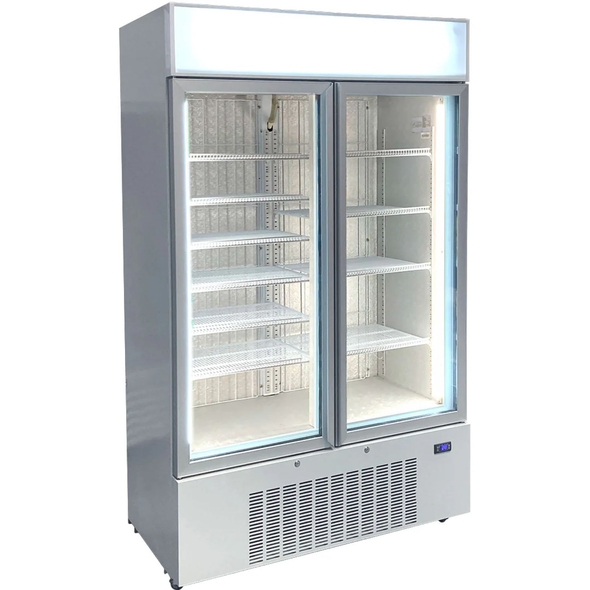 Schmick Upright 2 Door Commercial Glass Door Freezer Model HUS-F10