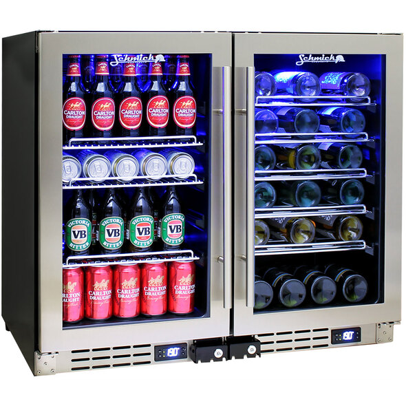 Shop Schmick Under Bench Dual Zone Beer And Wine Bar Fridge