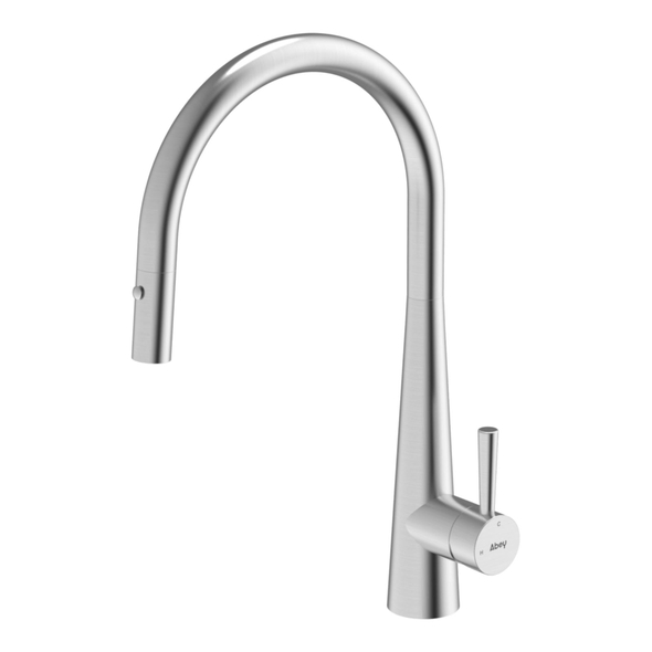 316 Gooseneck Pull Out Dual Spray Function Stainless Steel Kitchen Mixer - KTA014-316-BR