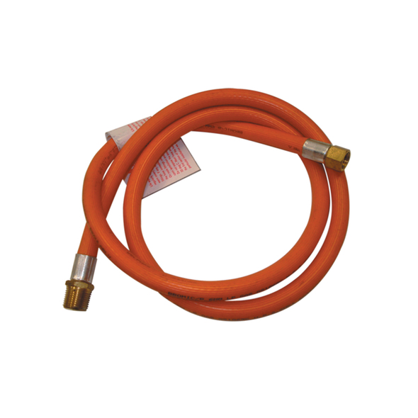 Outdoor Connection Low Pressure Gas Hose 600mm Length with 3/8" BSP (Male) - 3/8" SAE (Female) - LFF600