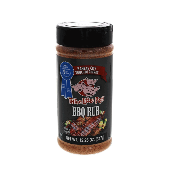 'Three Little Pigs' Touch of Cherry BBQ Rub  12.25oz Shaker Jar - Made in USA - OW85131
