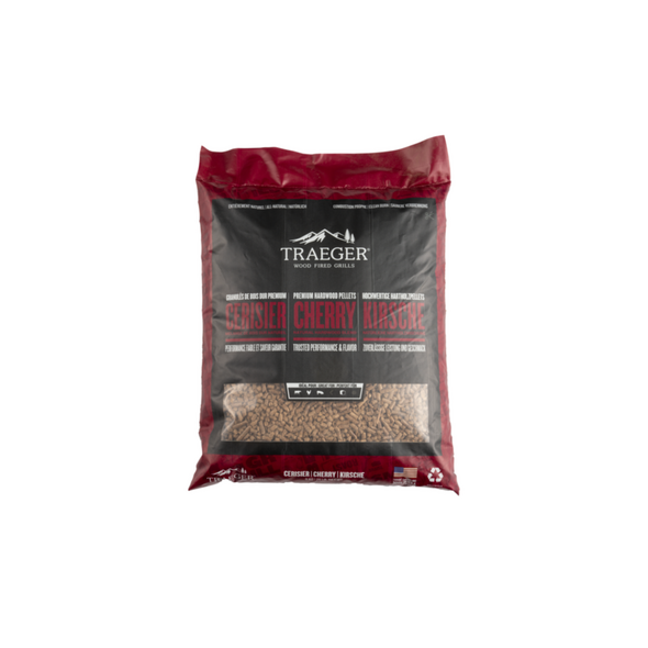 TRAEGER Cherry BBQ Wood Pellets (20lb/9kg) - PEL309